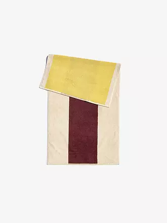 SUITE702 | Duschtuch 70x140cm MARTENS AND MARTENS Yellow/Bordeaux | 